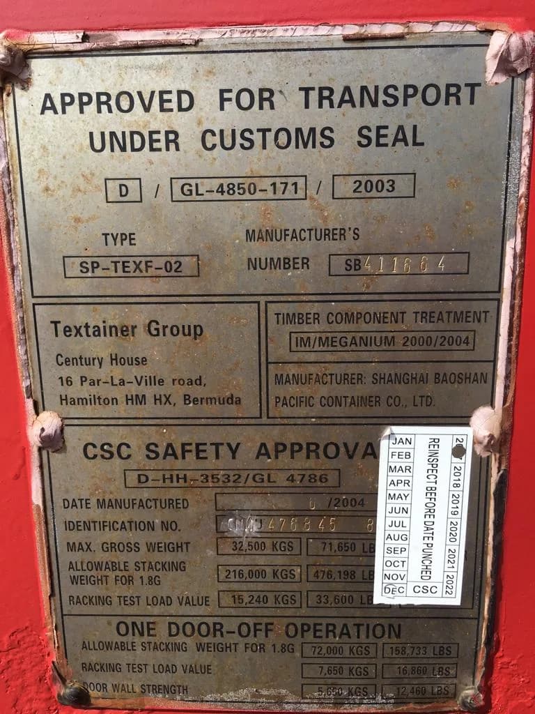 40FT USED OPEN-TOP SHIPPING CONTAINER