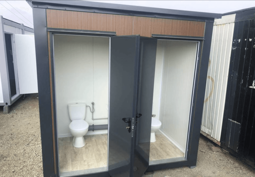 Double sanitary container – 2 toilets / Toilet + urinal